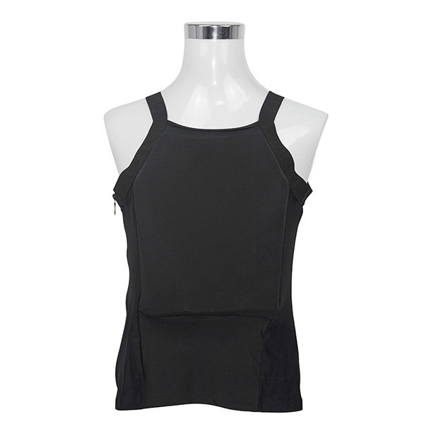 H Win's black concealable bulletproof vest