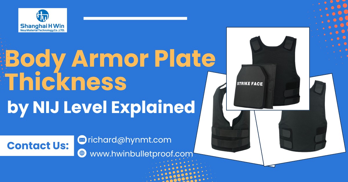 Body Armor Plate Thickness by NIJ Level