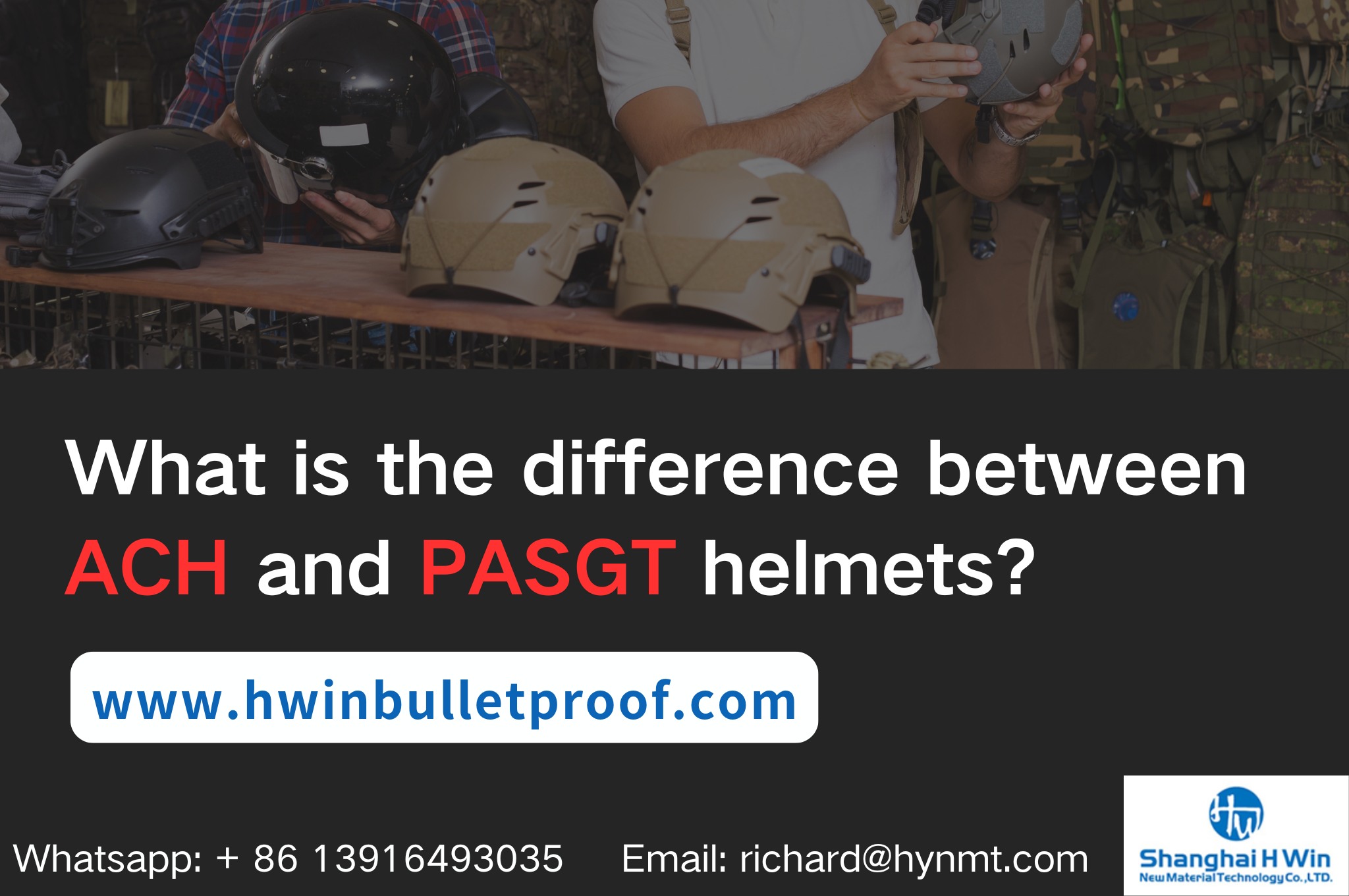 What is the difference between ACH and PASGT helmets?