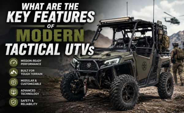 What are the key features of modern tactical UTVs